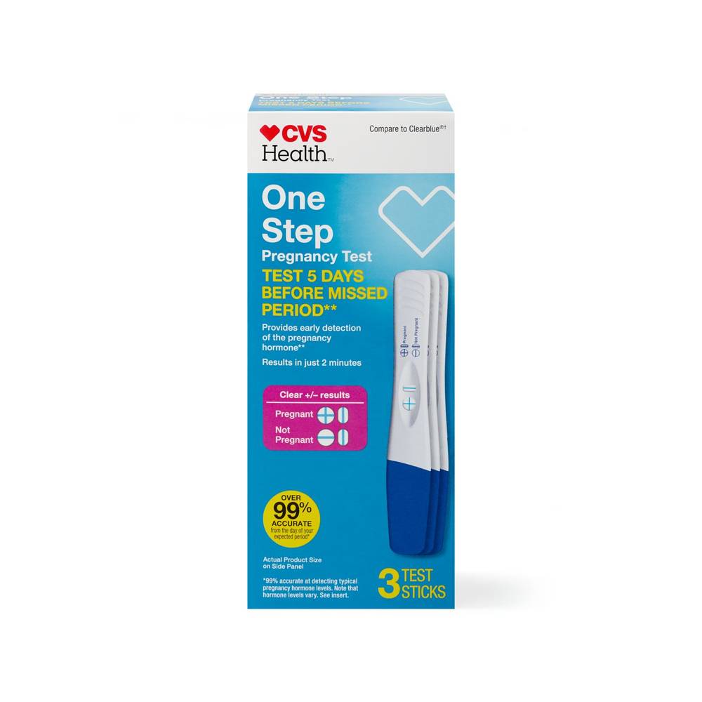 Cvs Health One Step Pregnancy Tests, 3 Pk