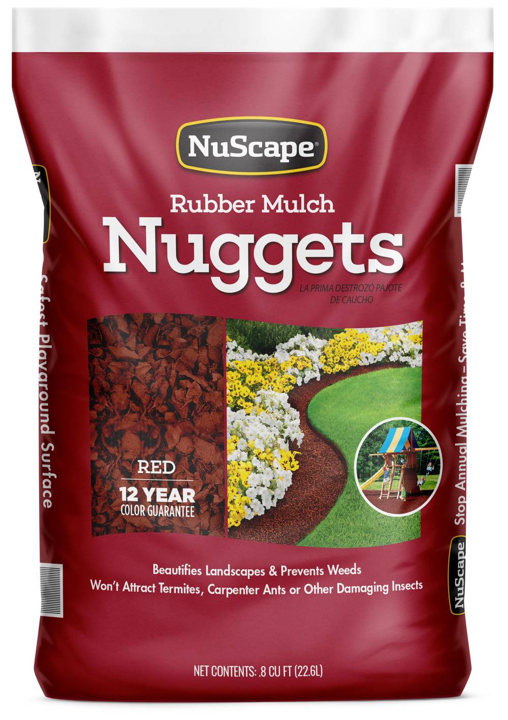 NuScape 0.8-cu ft Red Rubber Mulch | LNS8RD