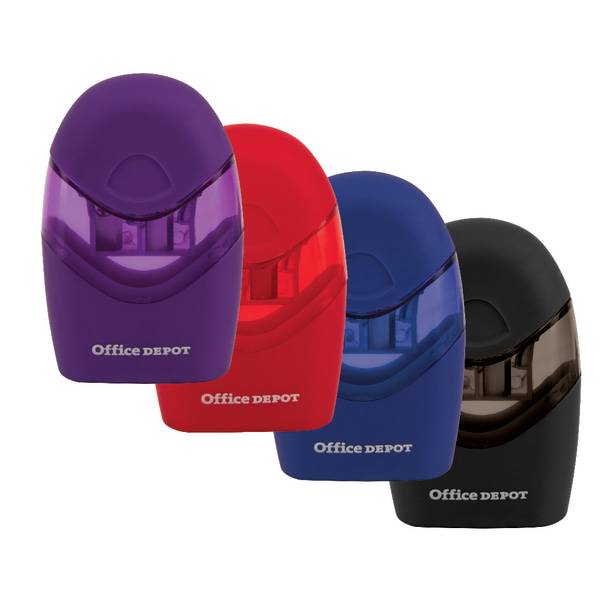 Office Depot Double-Hole Manual Pencil Sharpener Assorted Colors