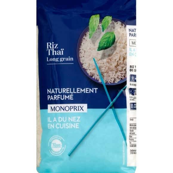 Monoprix Riz Thaï Naturellement Parfumé Le Paquet De 1 Kg