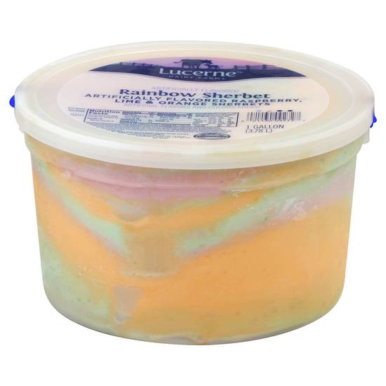 Lucerne Rainbow Sherbet Ice Cream (1 gal)