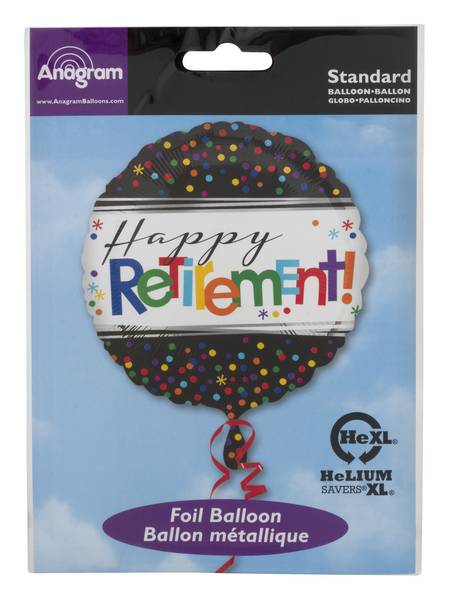 Anagram Standard Foil Balloon Happy Retirement