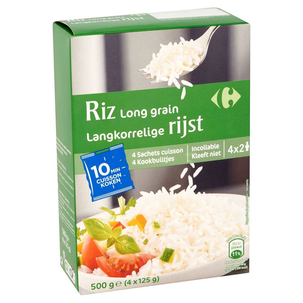 Carrefour Langkorrelige Rijst 10 Minuten 4 x 125 g