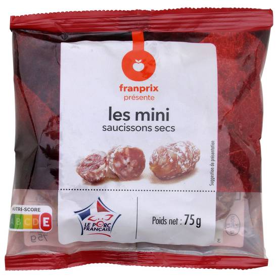 Mini saucissons secs Franprix 75g