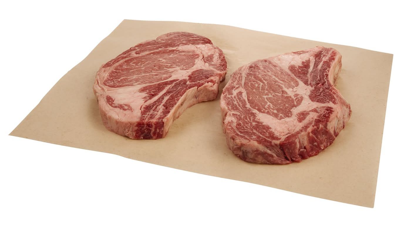 Raley'S Beef Ribeye Steak Bone-In (2 Pieces) Per Pound