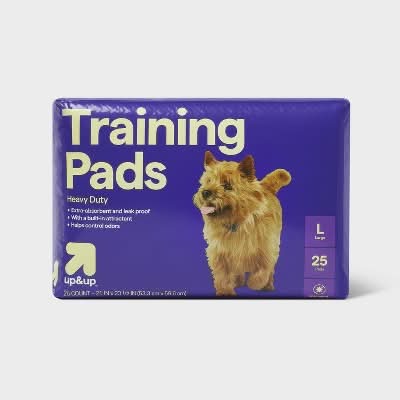 up&up Puppy & Adult Extra Absorbency Heavy Duty Training Pads For Dog, L (25 ct)