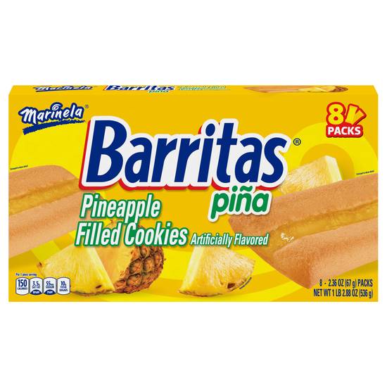 Marinela Barritas Pineapple Filled Cookies (8 ct)