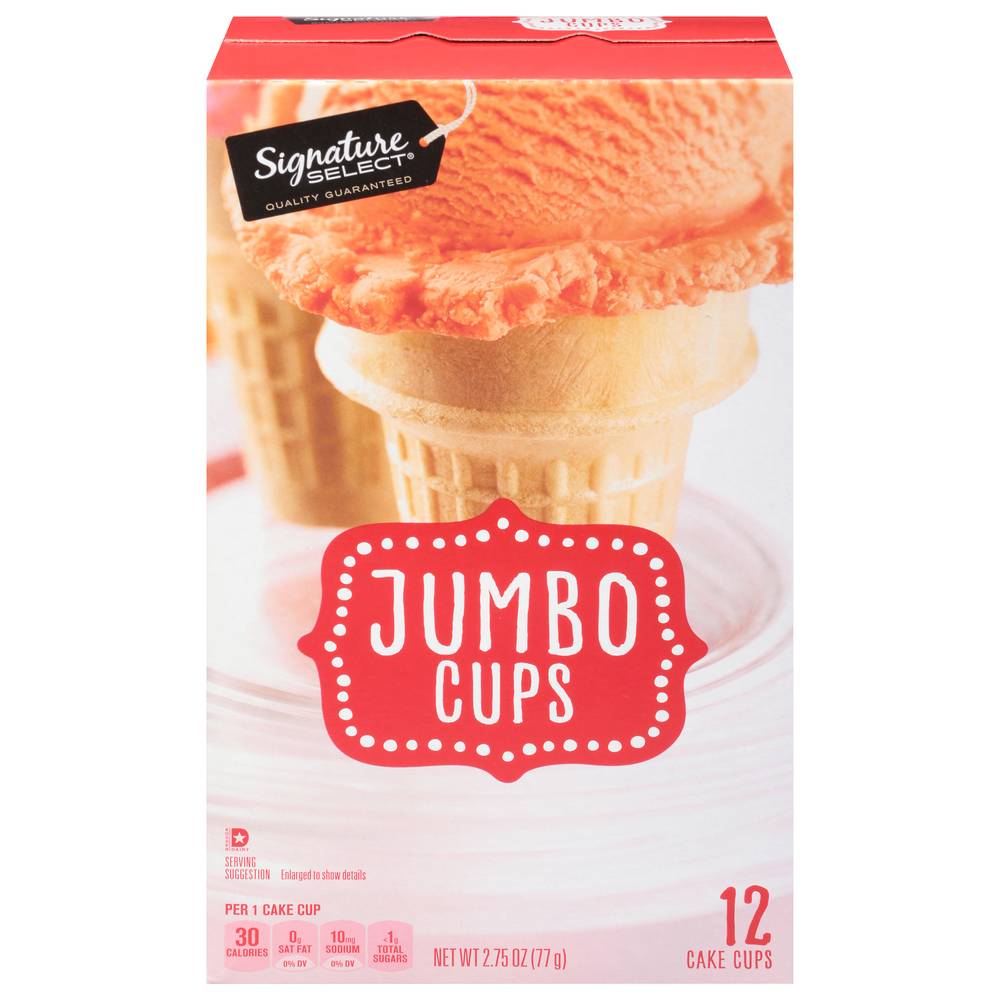 Signature Select Ice Cream Jumbo Cake Cups (2.8 oz)