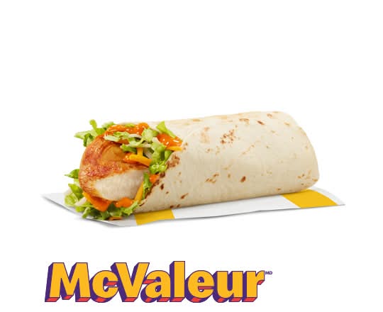 Wrap-éclair au poulet grillé avec sauce Buffalo épicée [240.0 Cal]