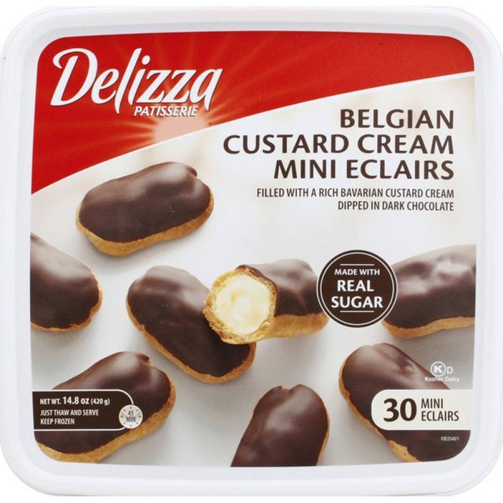 Delizza Belgian Custard Cream Mini Eclairs(30 Ct)