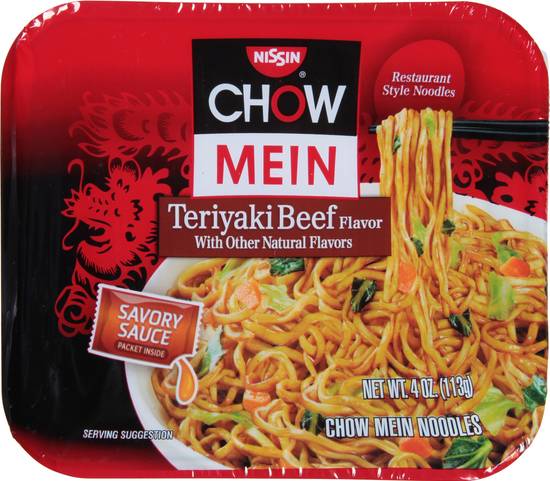Nissin Chow Mein Noodles (teriyaki beef)