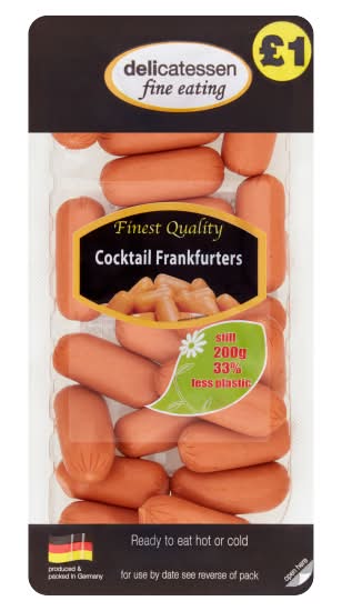 Delicatessen Fine Eating Cocktail Frankfurters (200g)