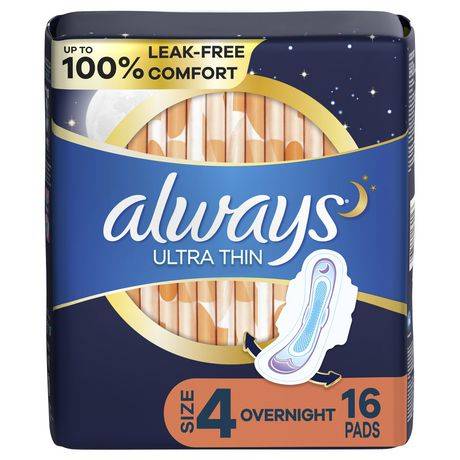 Always serviettes ultra thin de nuit avec ailes (female/4)