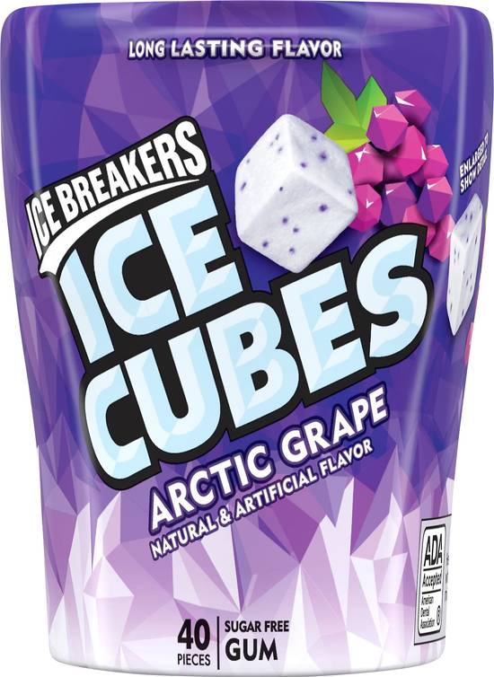 Ice Breakers Ice Cubes Arctic Grape Sugar Free Gum (40 ct)