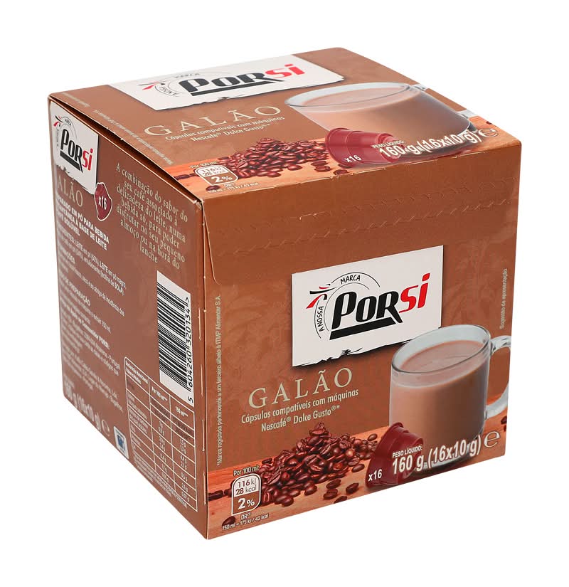 Porsi  - GalÃ£o, 16 cÃ¡psulas