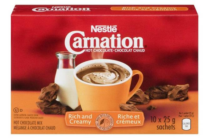 Carantion Hot Chocolate 10x25g