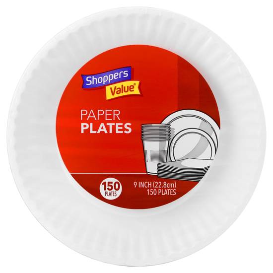 Shoppers Value Paper Plates (150 ct)