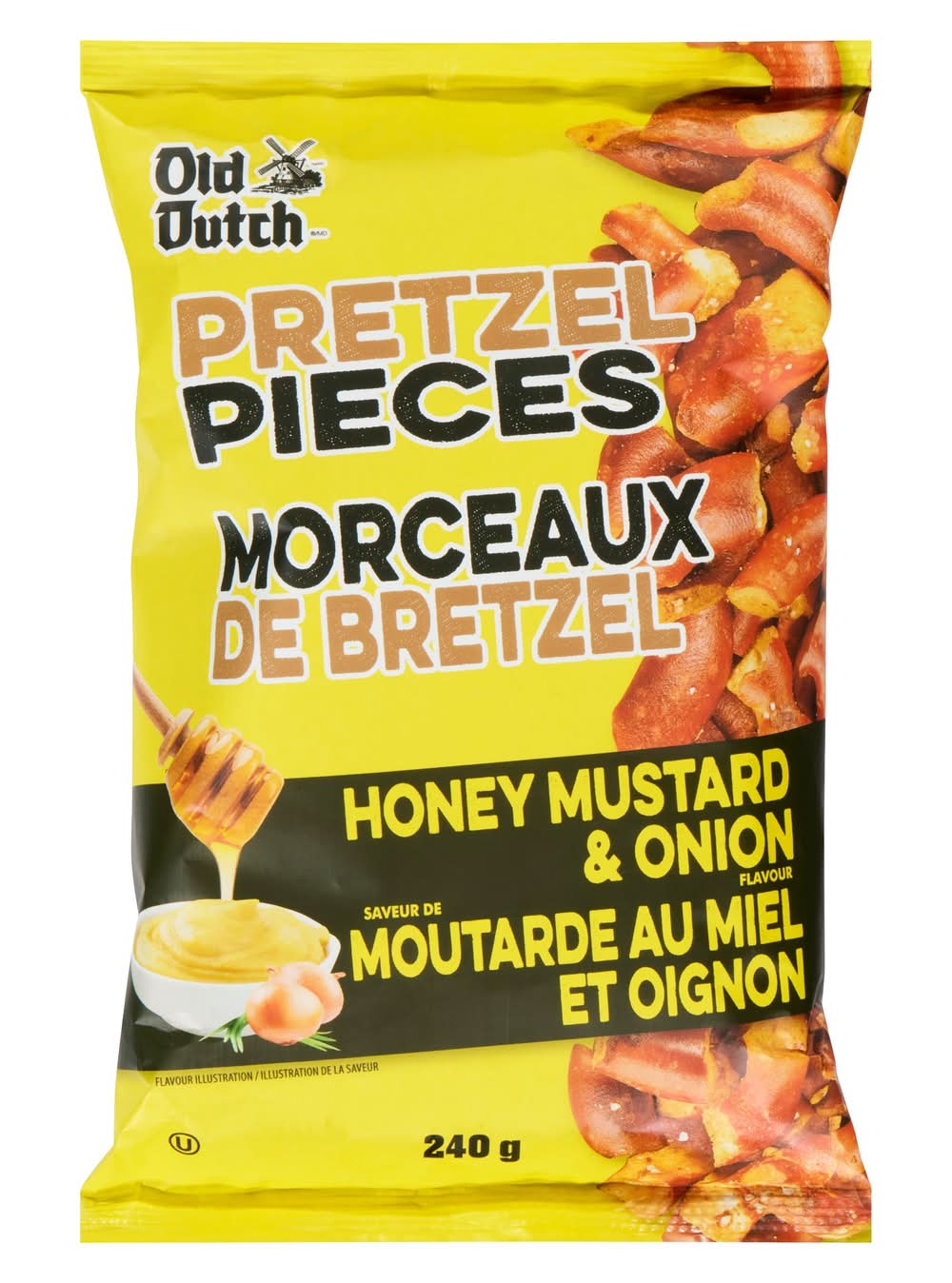 Old Dutch Pretzel Pieces, Honey-Mustard-Onion (240 g)