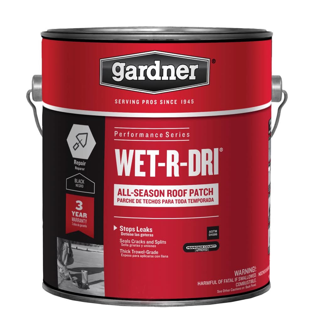 Gardner Gloss Black Patching Cement All-Weather Roof Cement 29 Oz