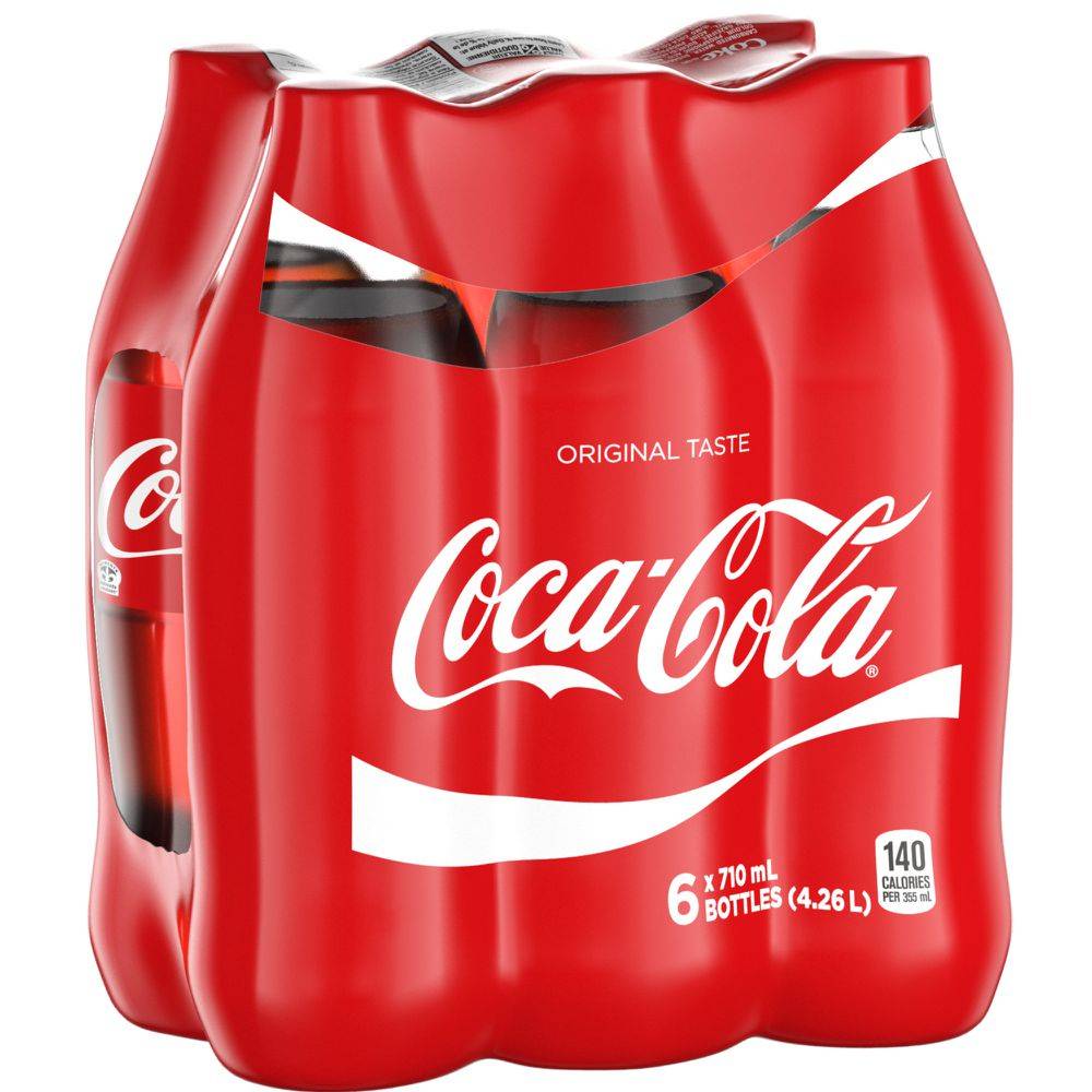 Coca-Cola Original Soft Drink (6 ct, 710 ml)