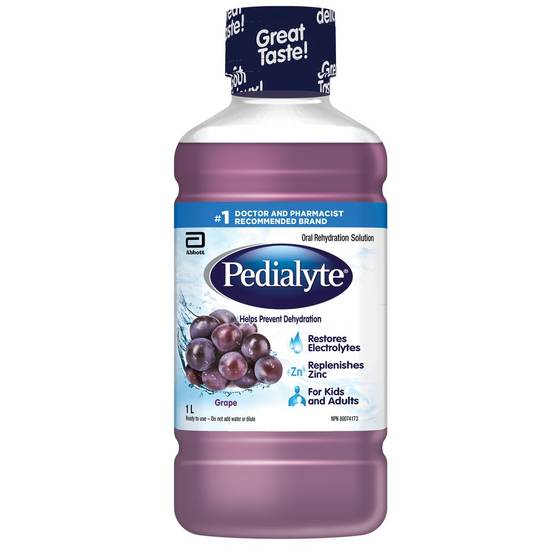 Pedialyte Electrolyte Solution Grape (1 L)