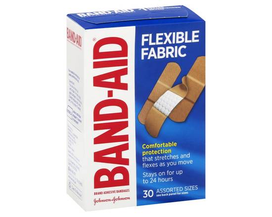 Band-Aid · Flexible Fabric Assorted Sizes Adhesive Bandages (30 ct)