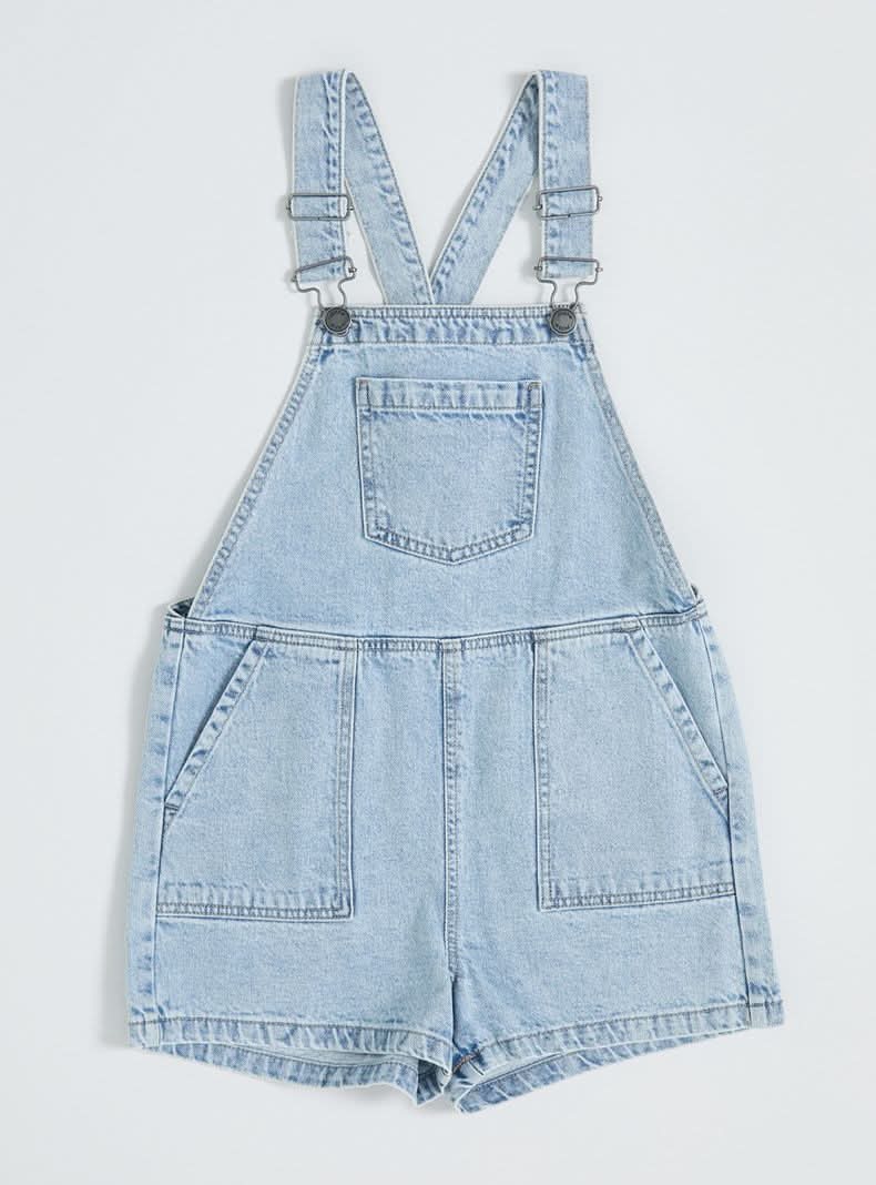 Aussie Jardinera Denim Tipo Short celeste 12
