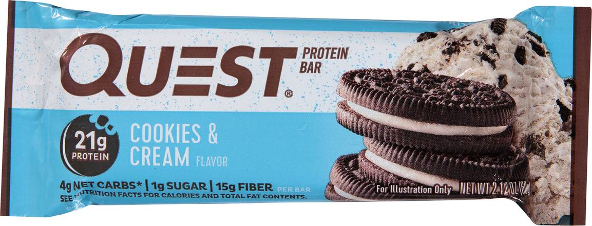 Quest Cookies & Cream Flavor Protein Bar