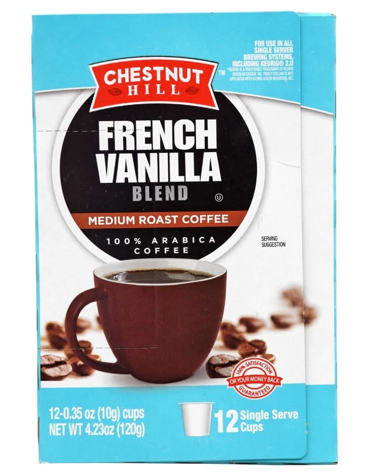 Chestnut Hill French Vanilla Single Serve Coffee Pods (4.23 oz, 12 ct)