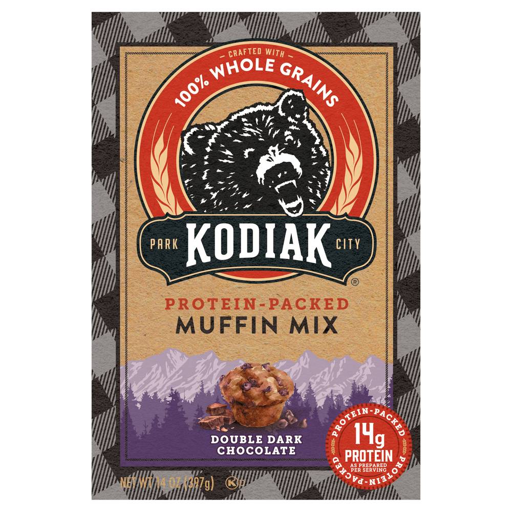 Kodiak Protein-Packed Double Dark Chocolate Muffin Mix (14 oz)