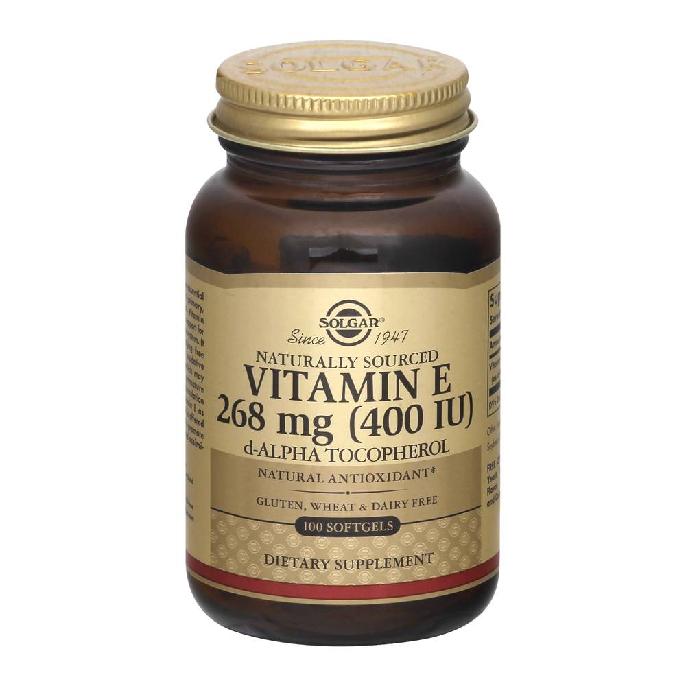 Solgar Vitamin E 268 mg 400 Iu Softgels (100 ct)