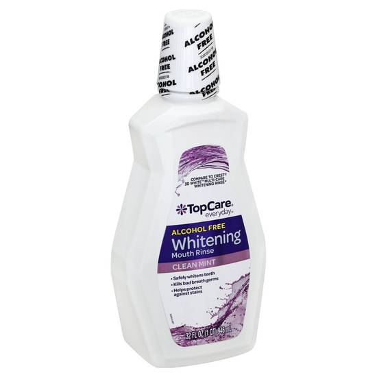 Topcare Everyday Alcohol-Free Clean Mint Whitening Mouthwash