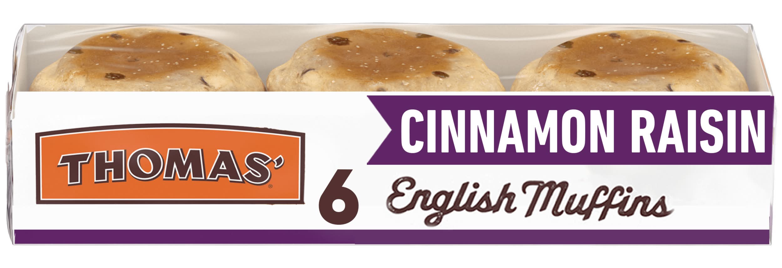 Thomas English Muffins, Cinnamon Raisin (13 oz, 6 ct)