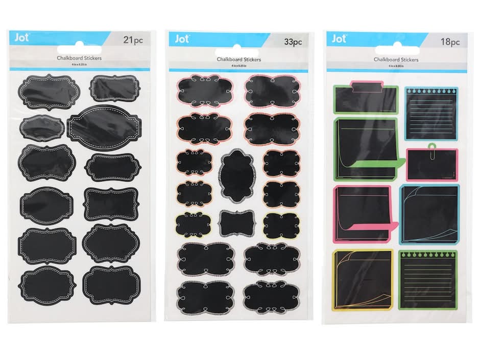 Jot Chalkboard Sticker Assortment, 12-ct.