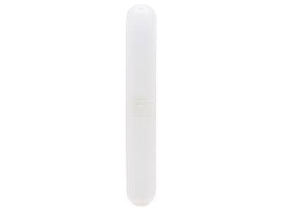 Excello Global Products Plastic Toothbrush Case, White (SPLS-TRVL-0009)