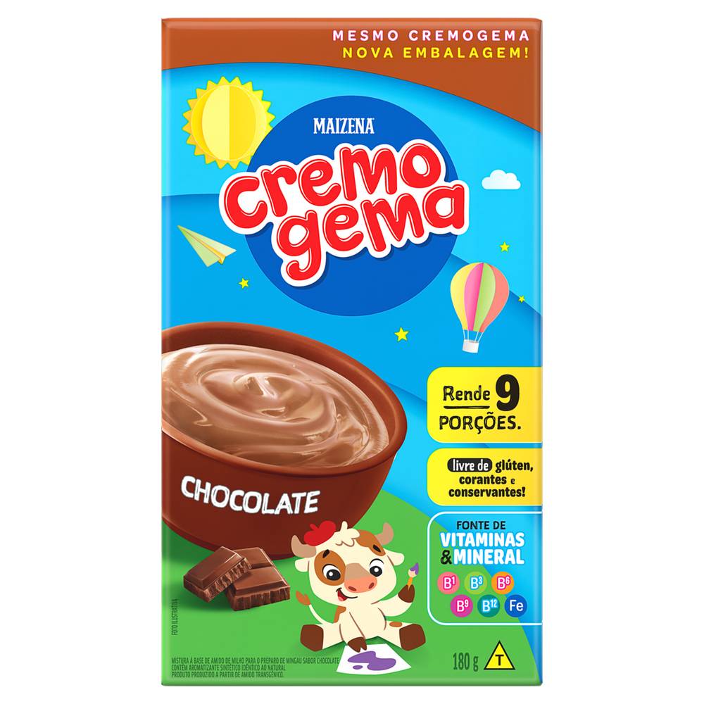 Maizena · Mingau de milho sabor chocolate cremogema (180 g)