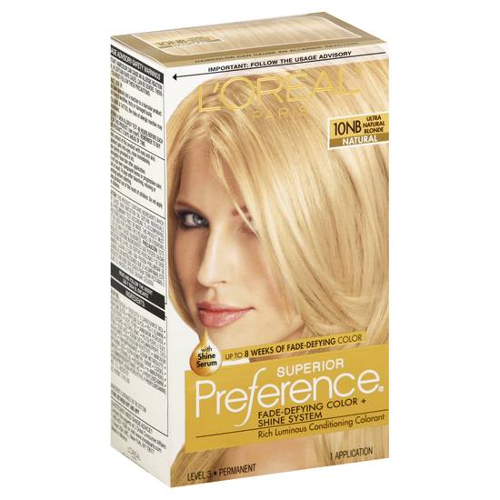 L'oréal Superior Preference 10nb Ultra Natural Blonde Permanent Hair Color