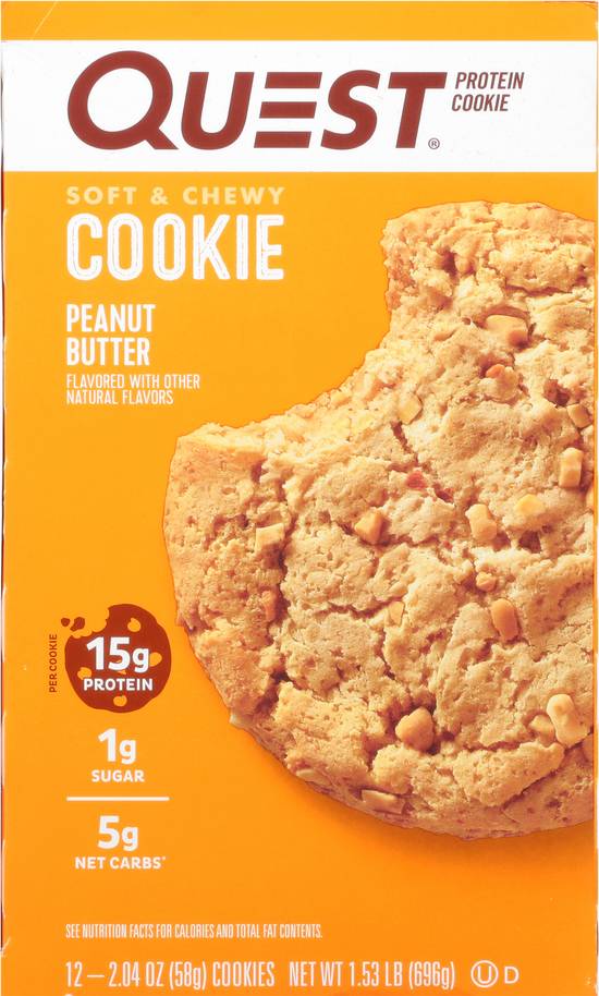 Quest Nutrition Protein Cookies (peanut butter)