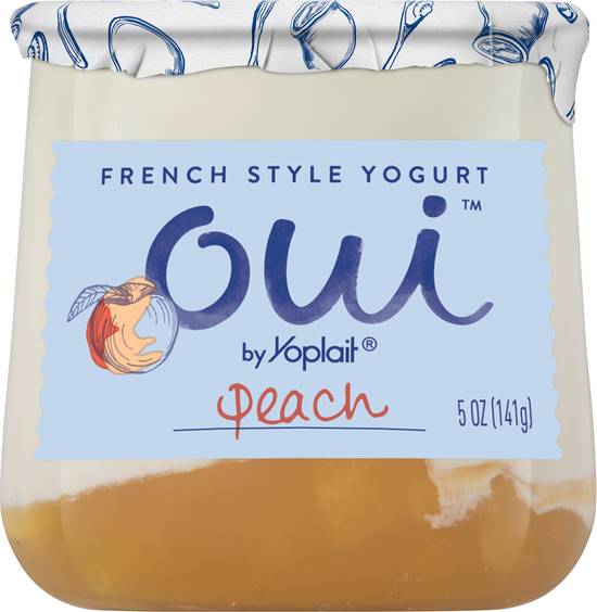 Oui By Yoplait Gluten Free French Style Peach Yogurt