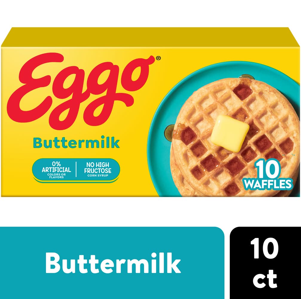 Eggo Frozen Waffles, Buttermilk (12.3 oz, 10 ct)