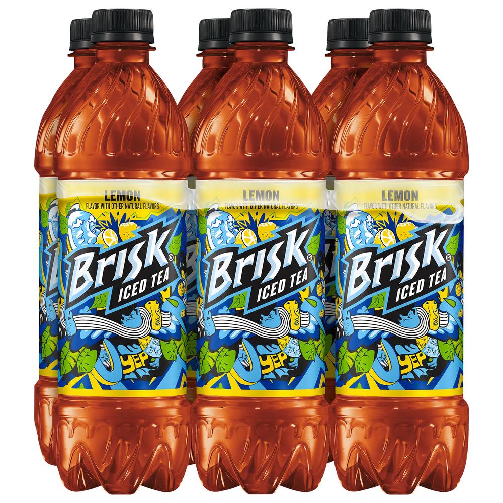 Brisk Iced Tea, Lemon (6 x 16.9 fl oz)
