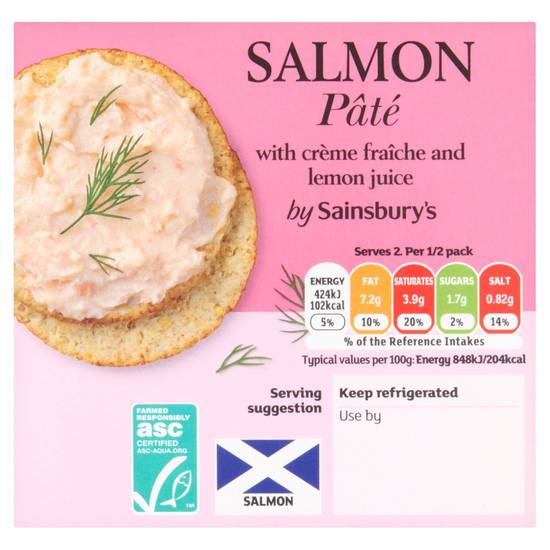 Sainsbury's Salmon Pate 100g