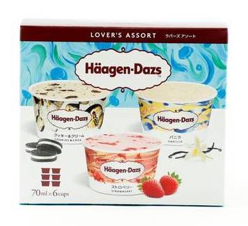 ハーゲンダッツ アソートボックス ラバーズ アソート (70mL x 6)