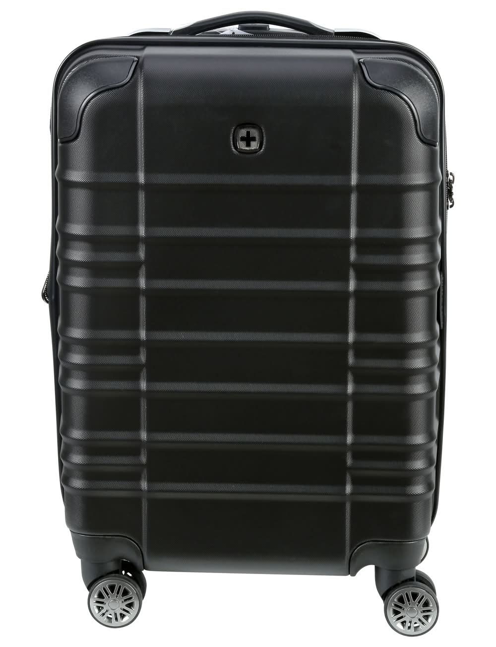 SwissGear Cascade Hardside Carry on Spinner Suitcase, Black