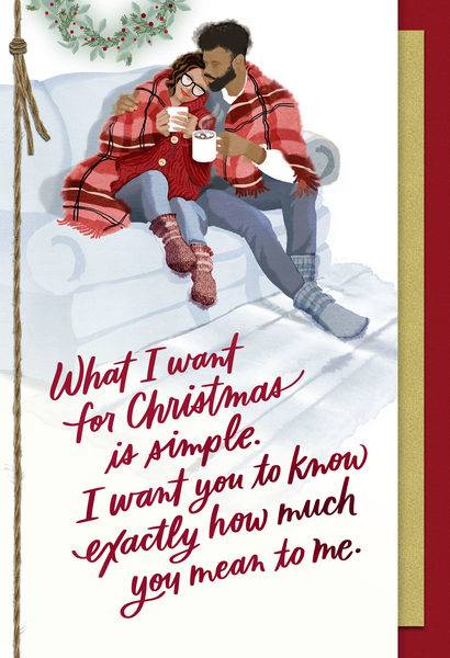 Hallmark What I Want For Christmas Is Simple Greeting Card