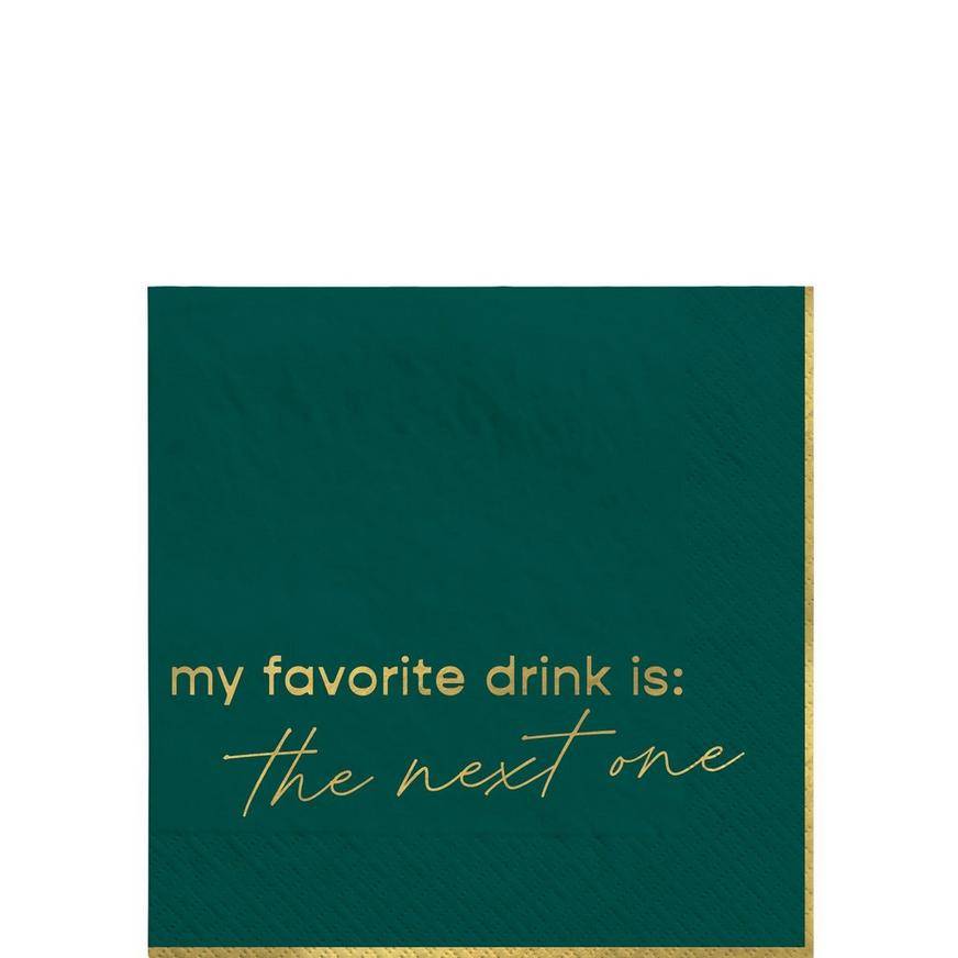 My Favorite Drink Beverage Napkin, 5in, 20ct