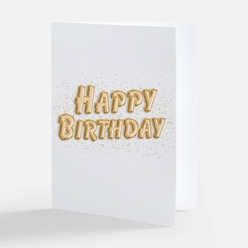 Metro Design Happy Birthday Greeting Card