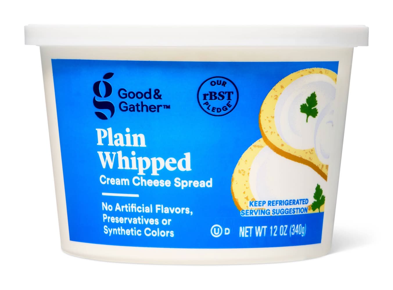 Good & Gather Whipped Plain Cream Cheese Spread (12 oz)