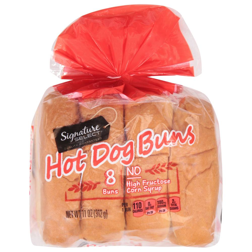 Signature Select Enriched Hot Dog Buns (11 oz)