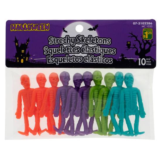 Dollarama Halloween-Stretchable Skeletons, 8Pc (10 pk)